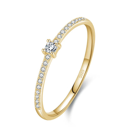 Elegancia Pura — Anillo Cuadrado