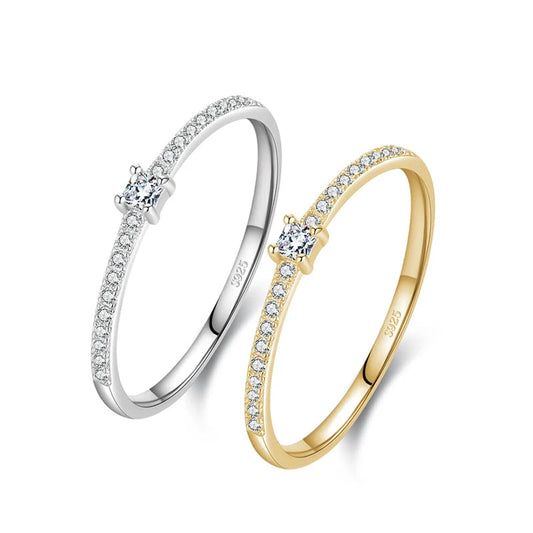 Elegancia Pura — Anillo Cuadrado