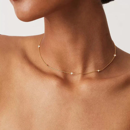 Luz Infinita — Collar Capas Moissanita