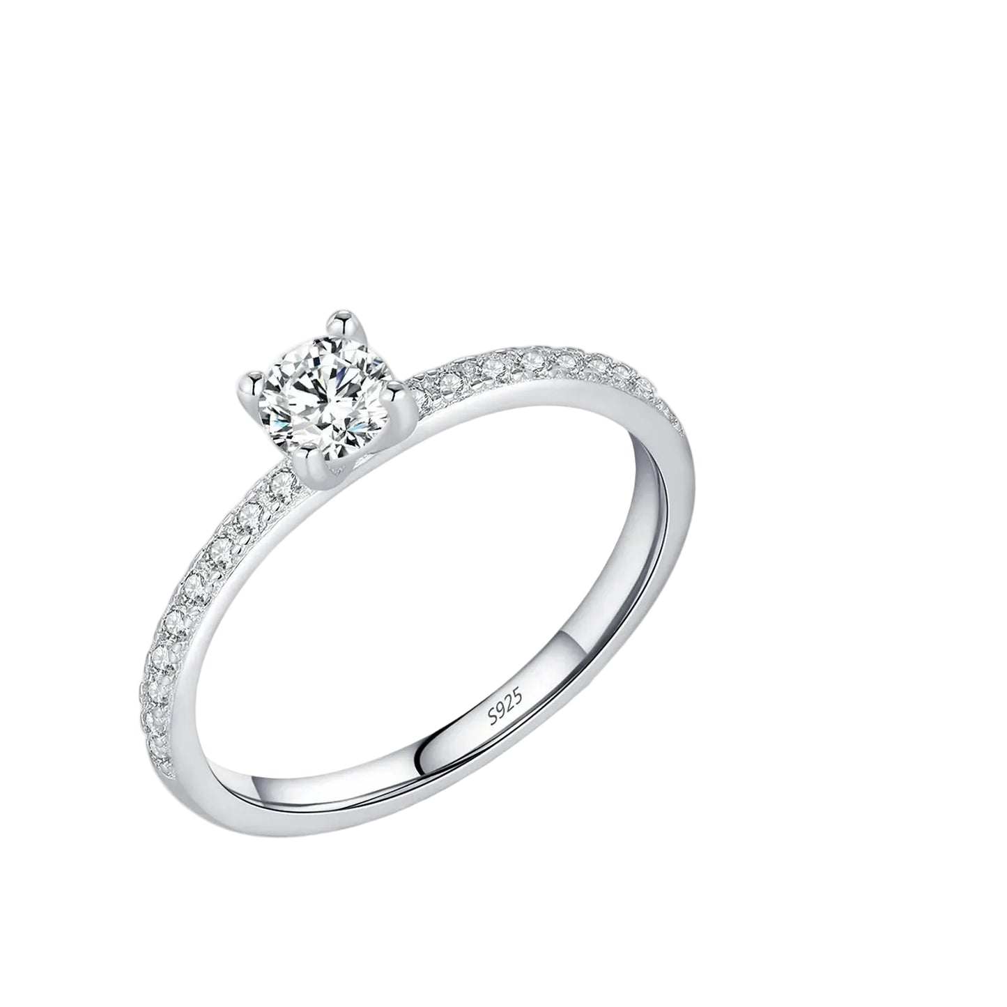Promesa Imperial — Anillo Moissanita Cuadrado