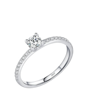 Promesa Imperial — Anillo Moissanita Cuadrado