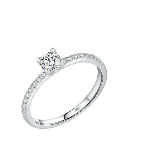 Promesa Imperial — Anillo Moissanita Cuadrado