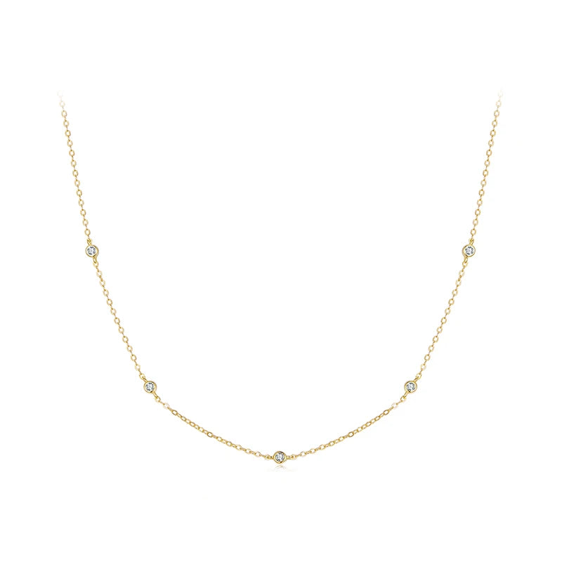 Luz Infinita — Collar Capas Moissanita
