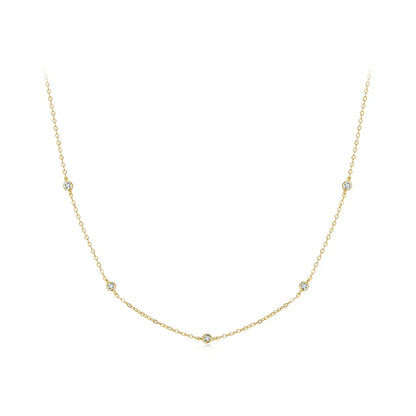 Luz Infinita — Collar Capas Moissanita