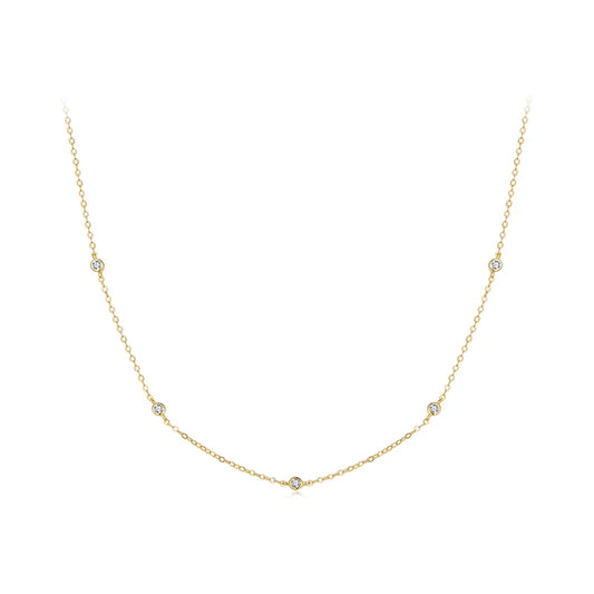 Luz Infinita — Collar Capas Moissanita