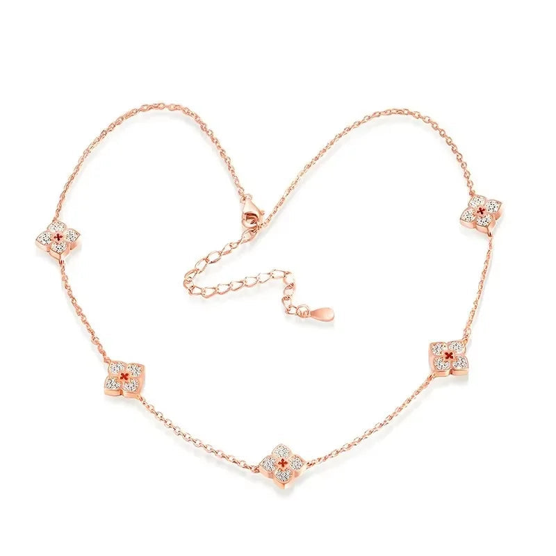 Flor Celestial — Collar Choker Moissanita