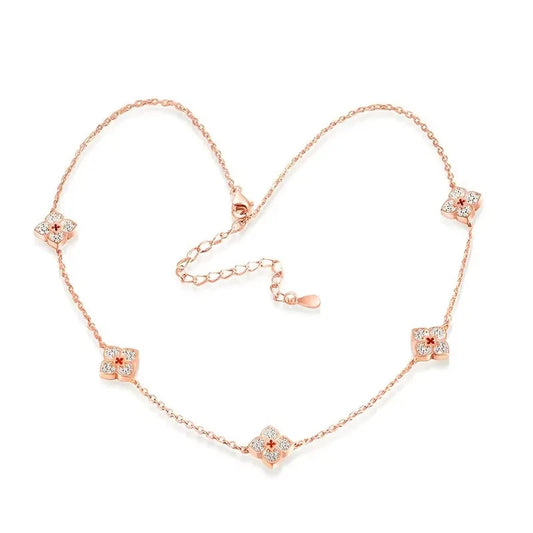 Flor Celestial — Collar Choker Moissanita