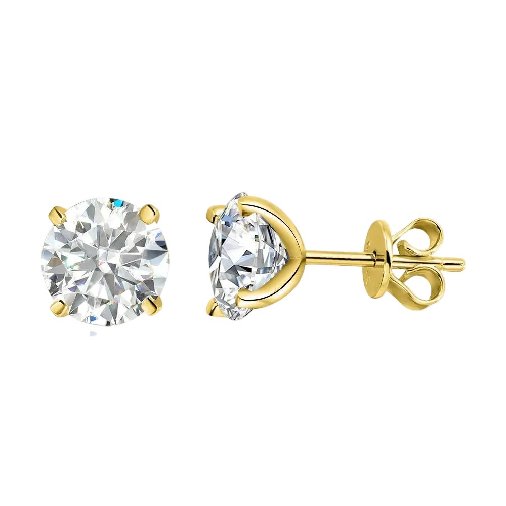 Luz Imperial — Pendientes Moissanite