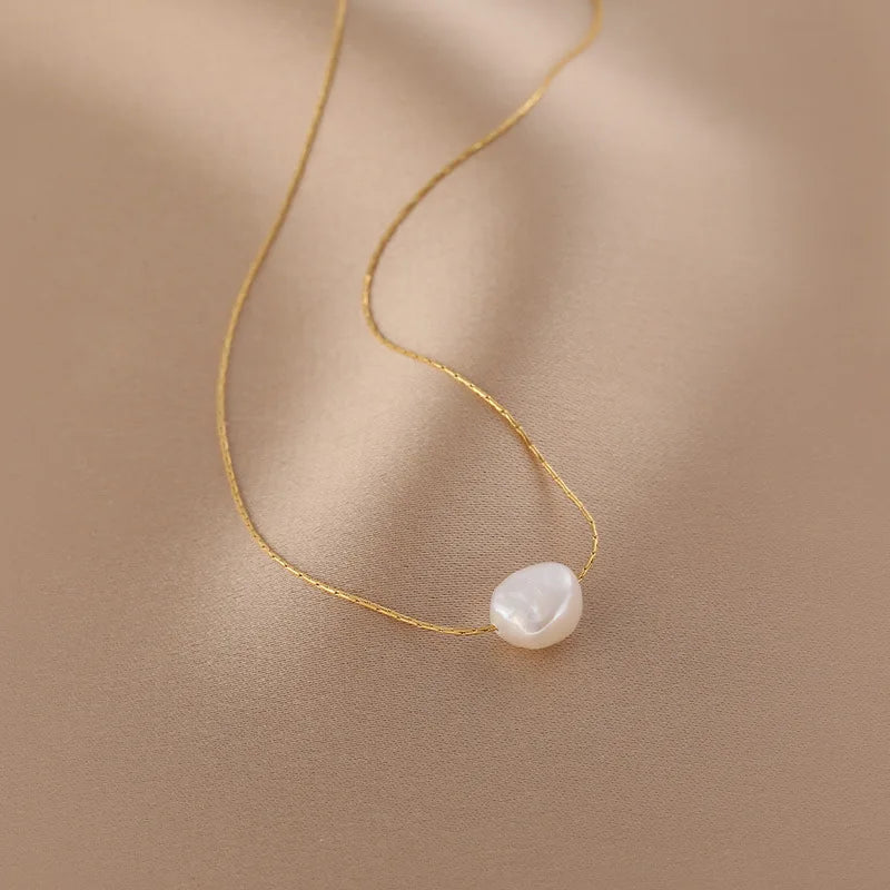Perla Natura — Collar Choker con Perla
