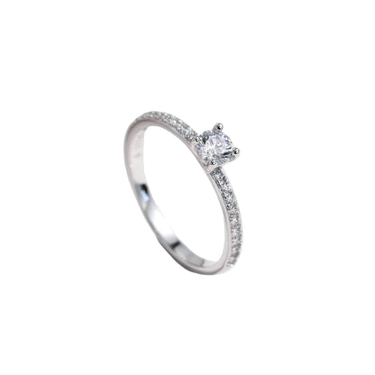 Promesa Imperial — Anillo Moissanita Cuadrado