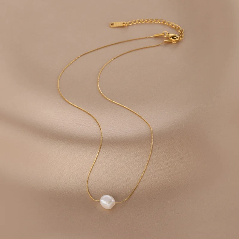 Perla Natura — Collar Choker con Perla