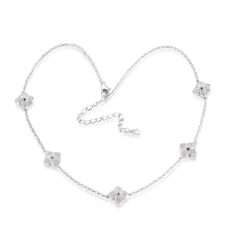 Flor Celestial — Collar Choker Moissanita