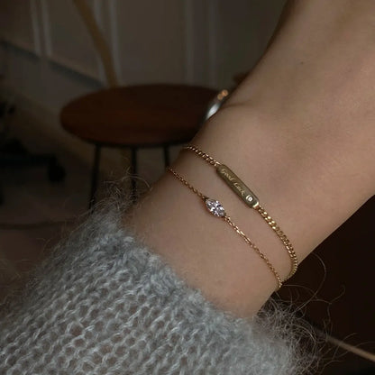 Geometría Áurea — Pulsera de Circonia
