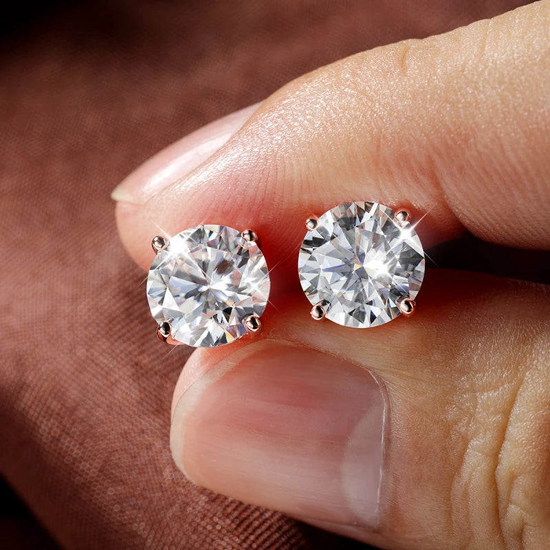Luz Imperial — Pendientes Moissanite