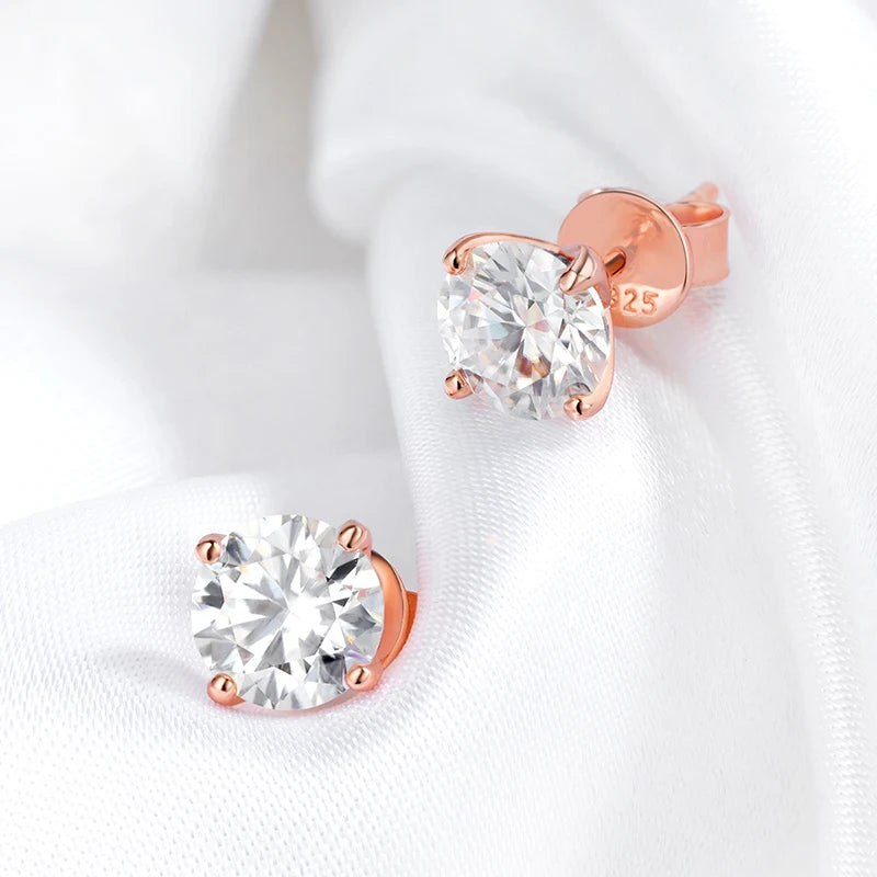 Luz Imperial — Pendientes Moissanite