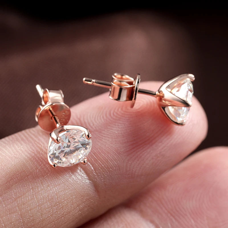 Luz Imperial — Pendientes Moissanite