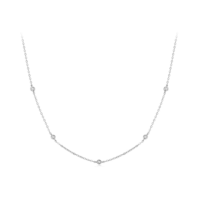 Luz Infinita — Collar Capas Moissanita