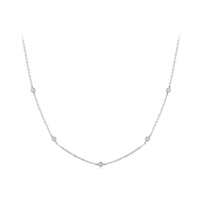 Luz Infinita — Collar Capas Moissanita