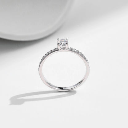 Promesa Imperial — Anillo Moissanita Cuadrado