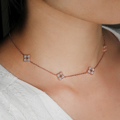 Flor Celestial — Collar Choker Moissanita
