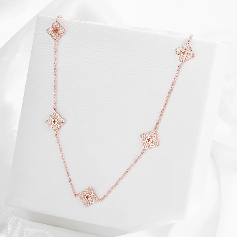 Flor Celestial — Collar Choker Moissanita