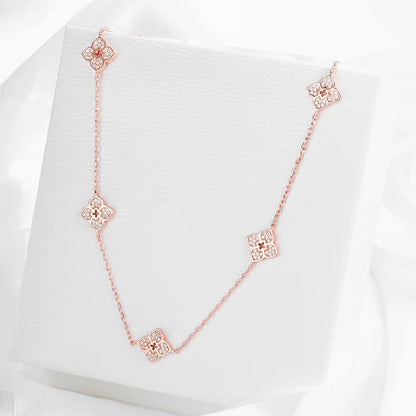Flor Celestial — Collar Choker Moissanita