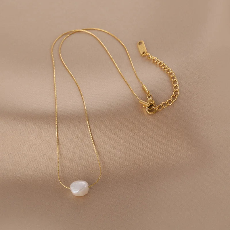 Perla Natura — Collar Choker con Perla